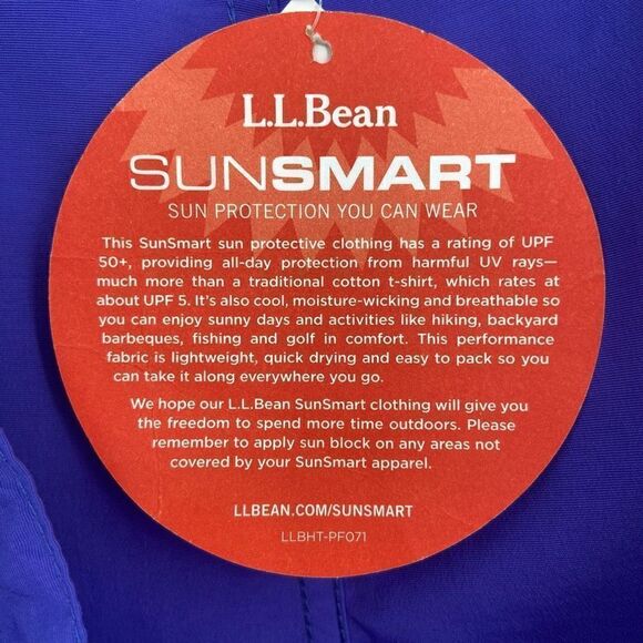 LL Bean SunSmart Outdoor Shorts NWT Blue Large - Picture 6 of 7